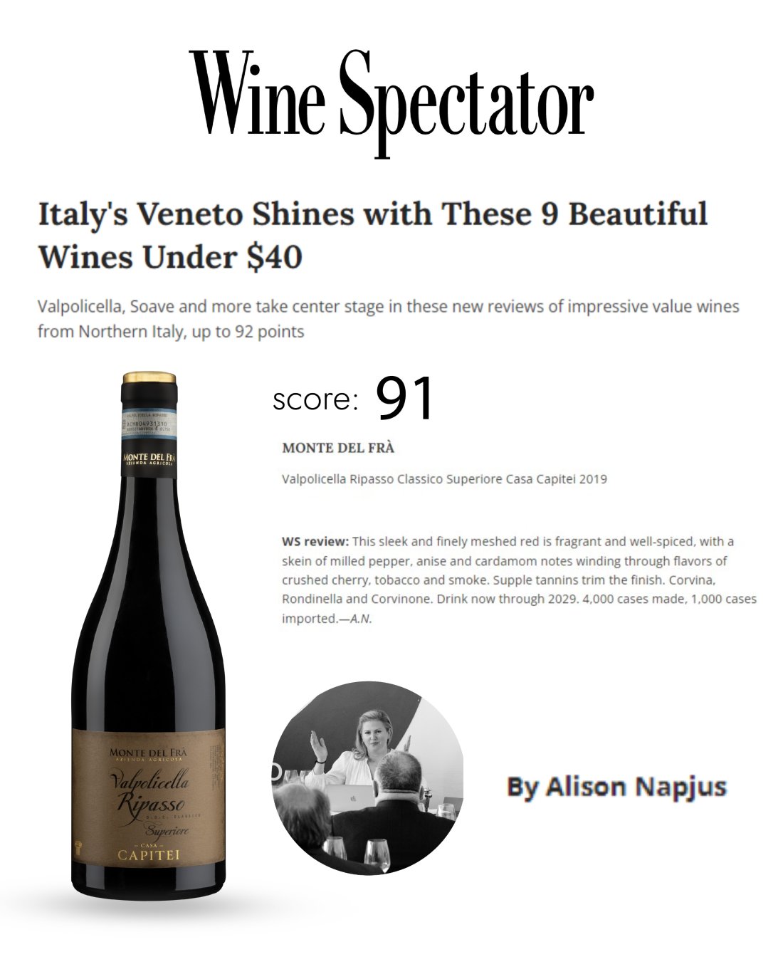 Wines from Italy selected by Wine Spectator Wines from Italy selected by Wine Spectator