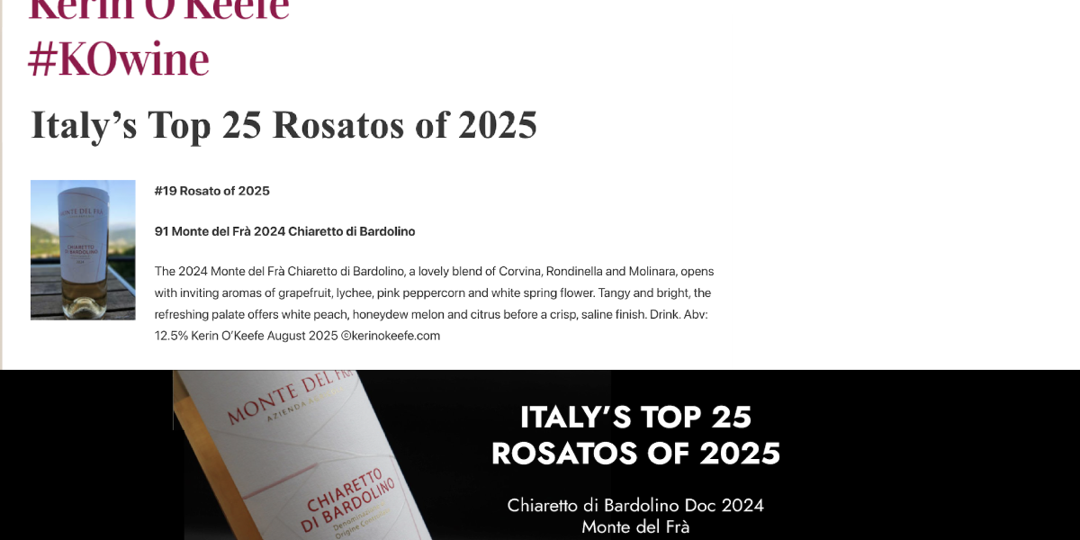 Chiaretto di Bardolino Doc - Monte del Frà wines Chiaretto di Bardolino Doc - Monte del Frà wines